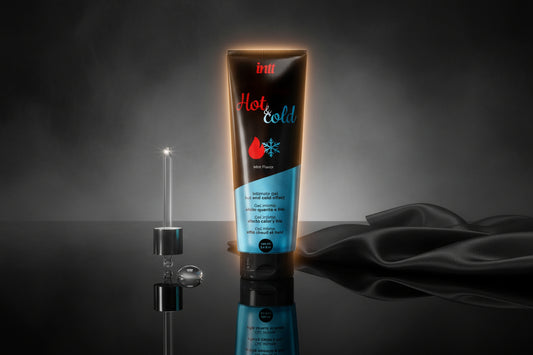 intt Hot & Cold Gleitgel auf Wasserbasis mit kühlendem und wärmendem Effekt, Minzgeschmack, 100 ml