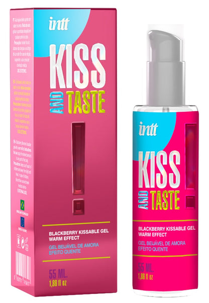 intt Kiss and Taste Brombeer Intimgel mit Verpackung warm effect 55 ml