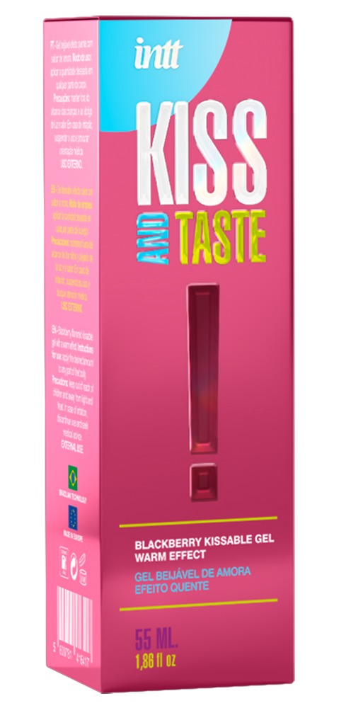intt Kiss and Taste Blackberry Kissable Gel Warm Effect Verpackung 55 ml