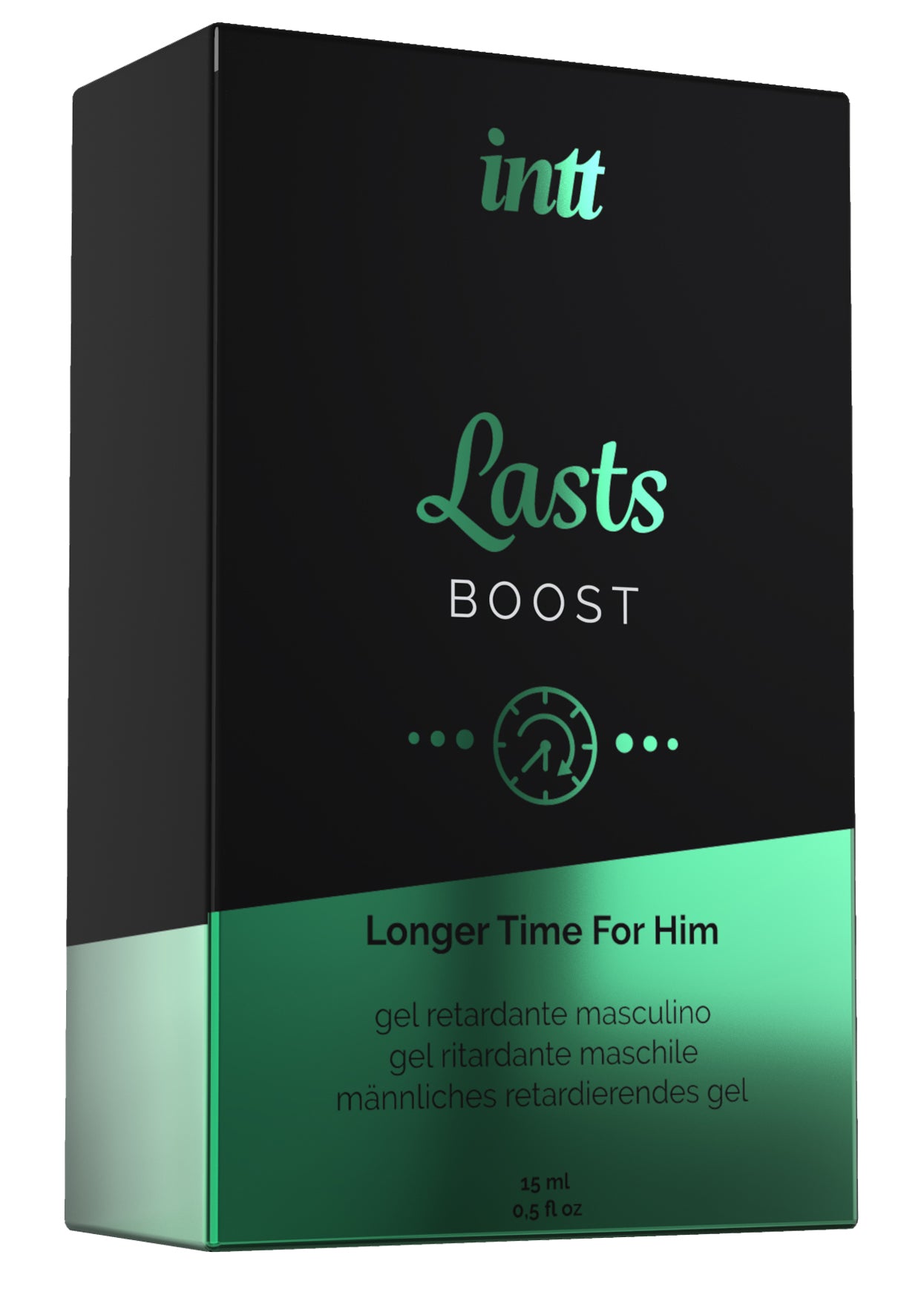 intt Lasts Ejaculation Delay Gel 15ml Verpackung Frontansicht