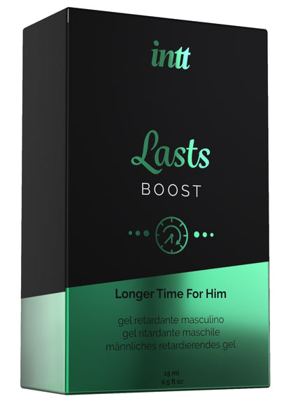 intt Lasts Ejaculation Delay Gel 15ml Verpackung Frontansicht