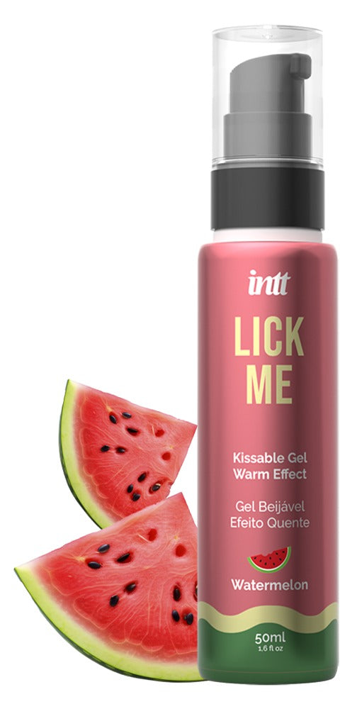 intt Lick Me Kissable Gel Watermelon 50ml – essbares Gel mit Wassermelonengeschmack und Wärme-Effekt