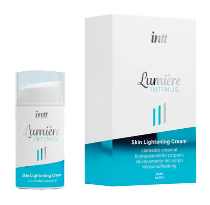intt Lumière Intimus Skin Lightening Cream Verpackung für ebenmäßige Hautpflege