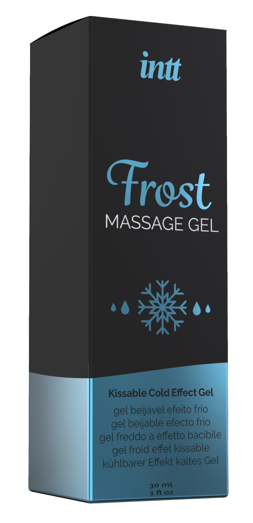 intt Massage Gel Frost 30 ml Produktverpackung Frontansicht mit kühlendem Effekt