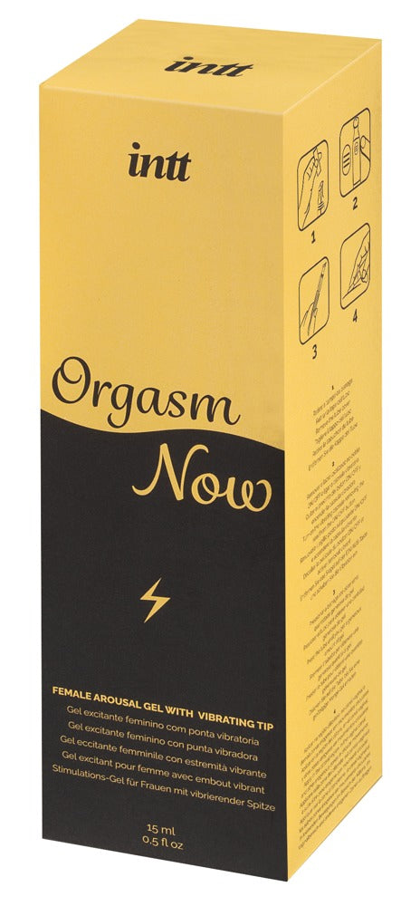 intt Orgasm Now Stimulationsgel Verpackung Frontansicht