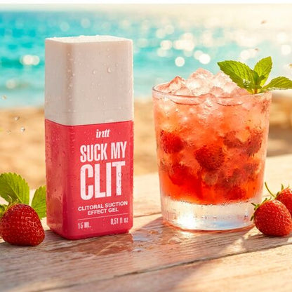 intt Suck my Clit Wild Strawberry Stimulationsgel mit fruchtigem Wild-Strawberry-Aroma