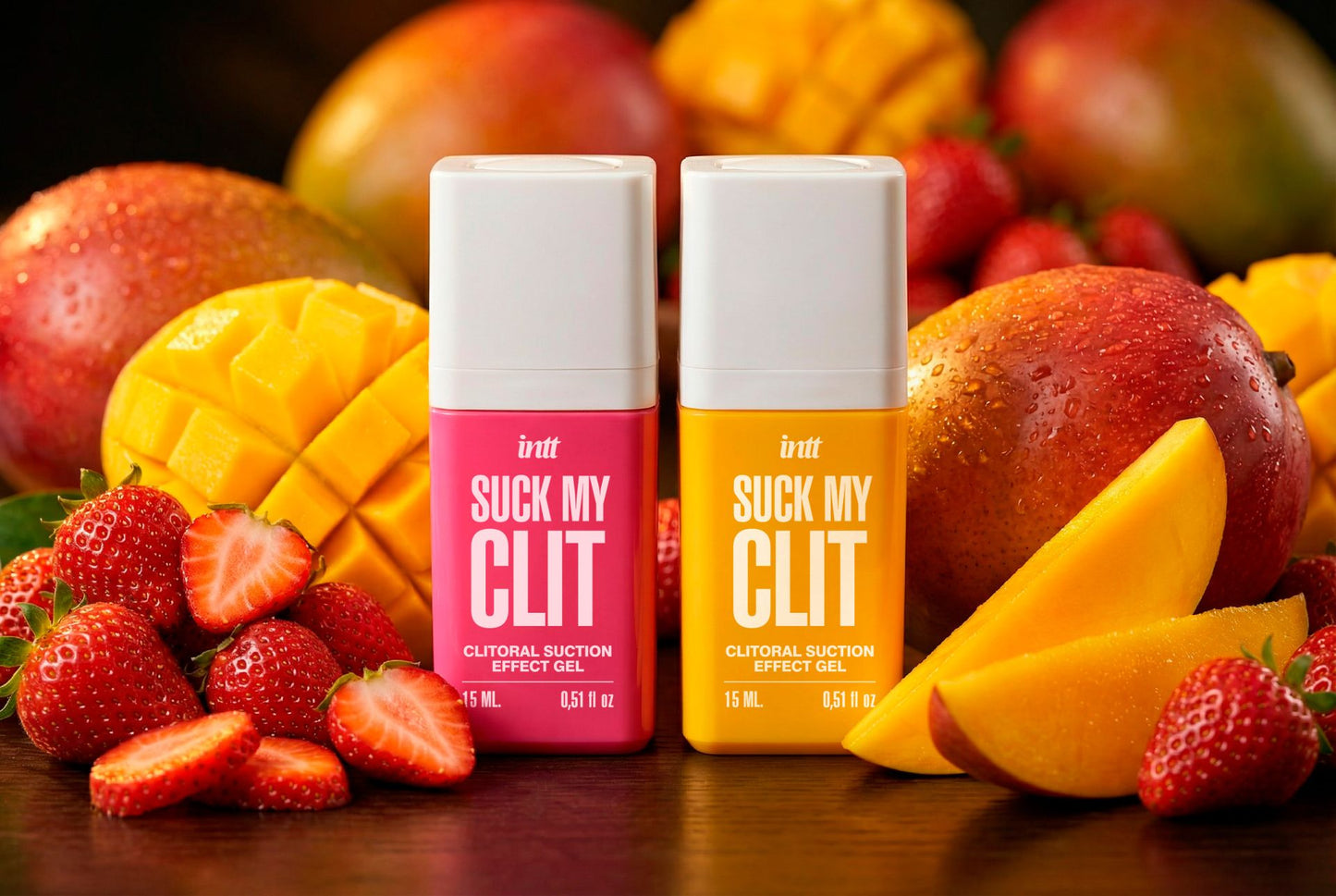 intt Suck my Clit Wild Strawberry Stimulationsgel mit fruchtigem Aroma