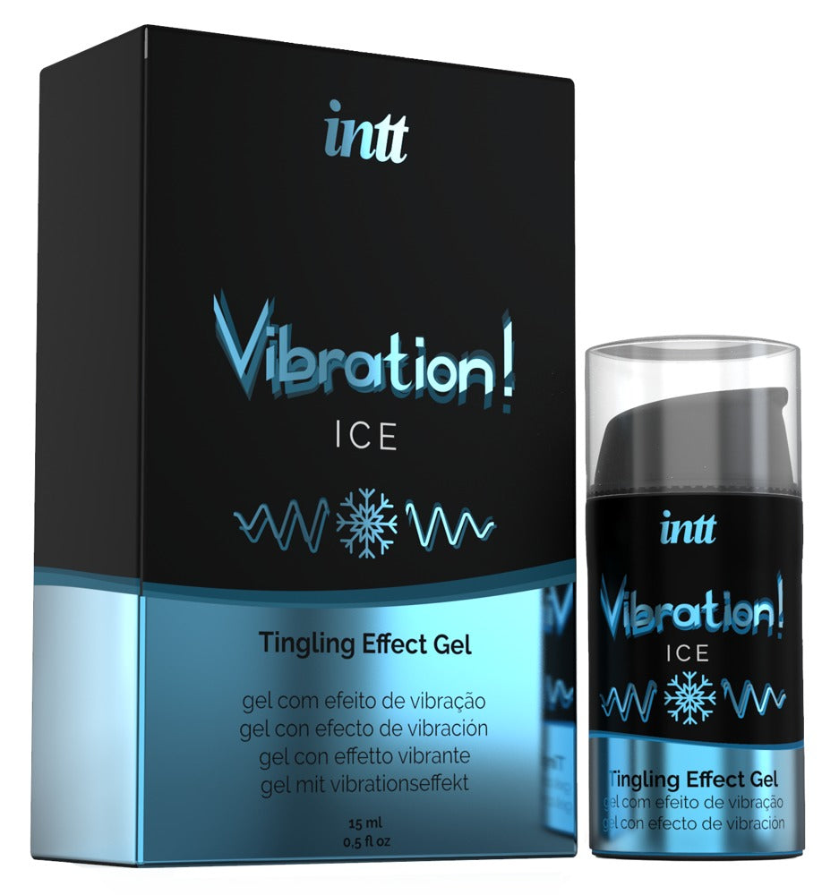 intt Vibration Ice Stimulationsgel Verpackung und Produktansicht