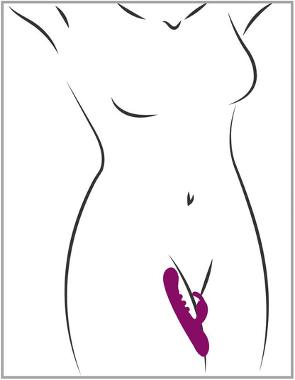 Diskrete Illustration zur Anwendung des Javida Vibrators