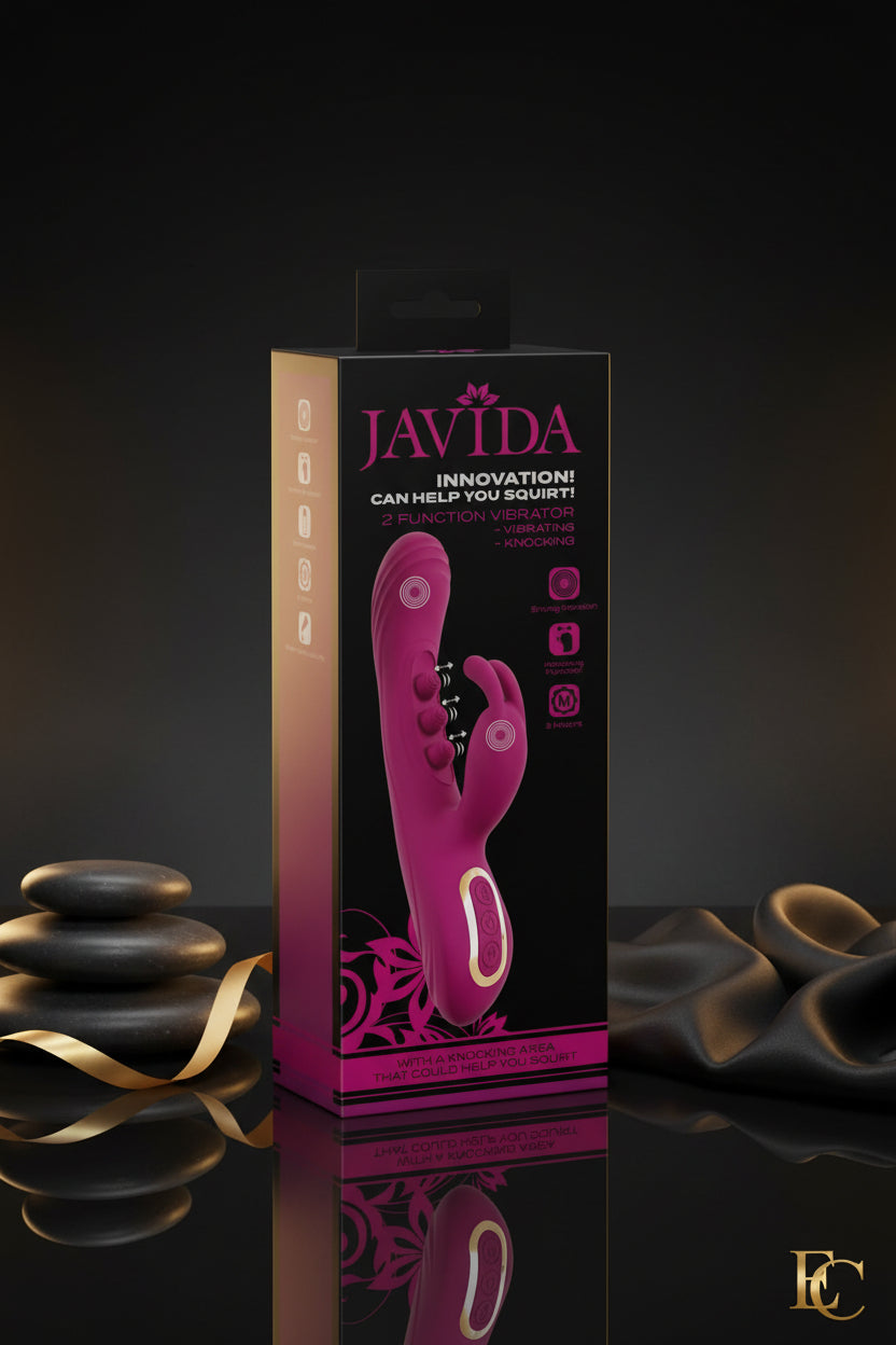 Produktverpackung des Javida Vibrators Vorderseite