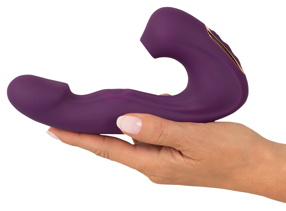 Javida 4 Function Vibrator in der Hand gehalten