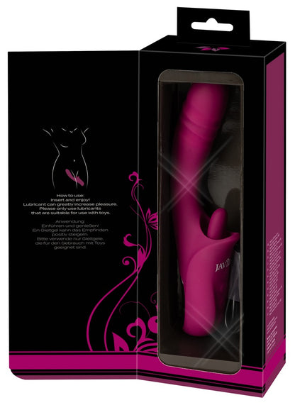 Verpackung Rückseite Javida Licking & Thrusting Vibrator