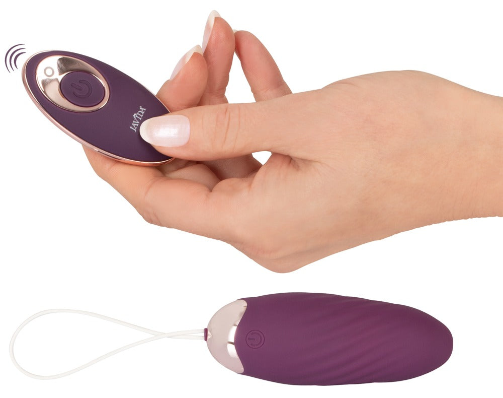 Fernbedienung des Javida Shaking Love Ball RC in der Hand Anwendung