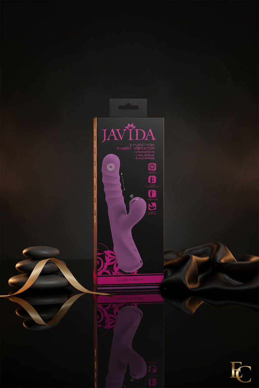 Produktverpackung des Javida 3 Function Rabbit Vibrators Vorderseite