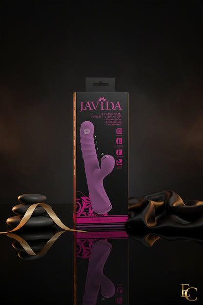 Produktverpackung des Javida 3 Function Rabbit Vibrators Vorderseite