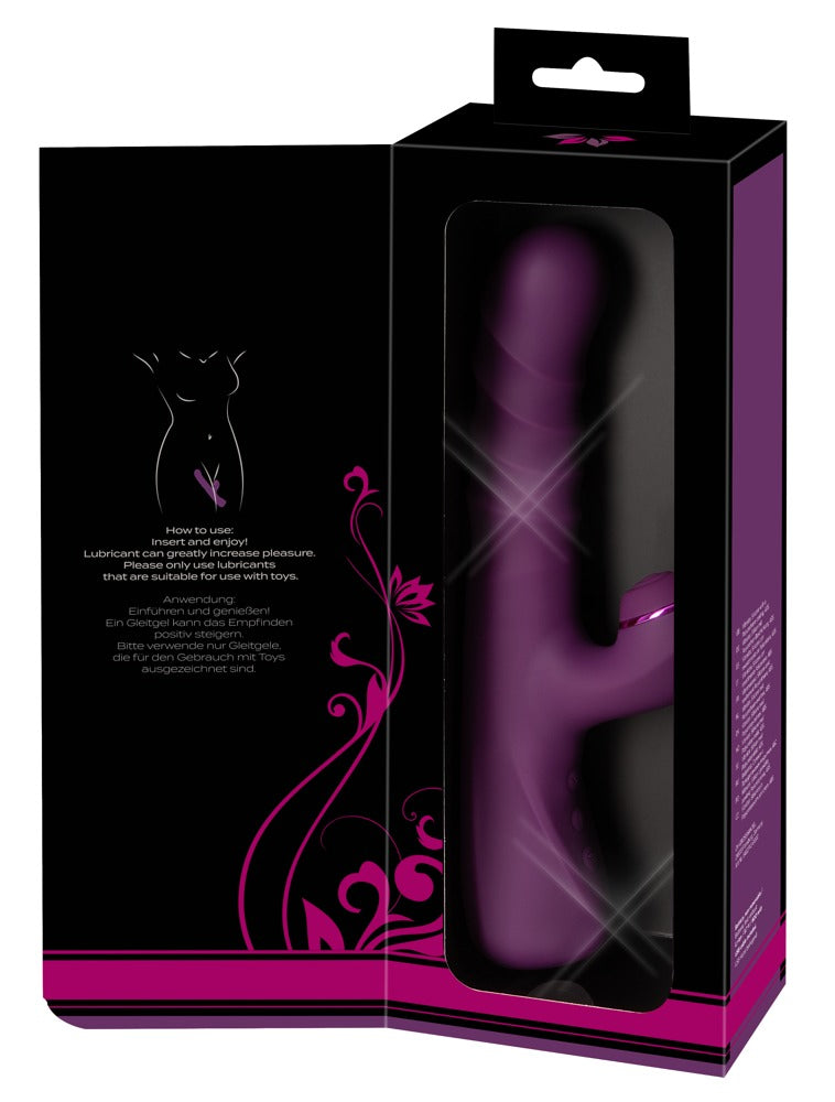 Rückseite der Verpackung des Javida Rabbit Vibrators mit Details