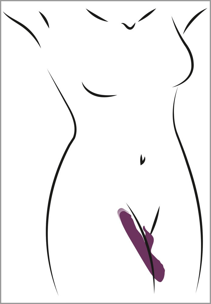 Illustration zur Anwendung des Javida Rabbit Vibrators