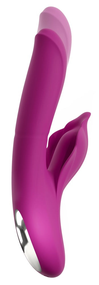 Seitenansicht des Javida Rabbit Vibrators mit flexibler Silikonform
