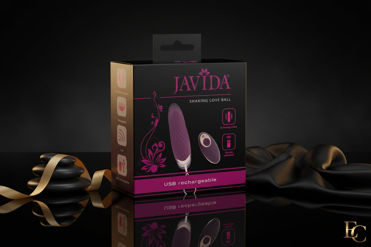Verpackung Javida Shaking Love Ball RC Vibro-Ei Frontansicht