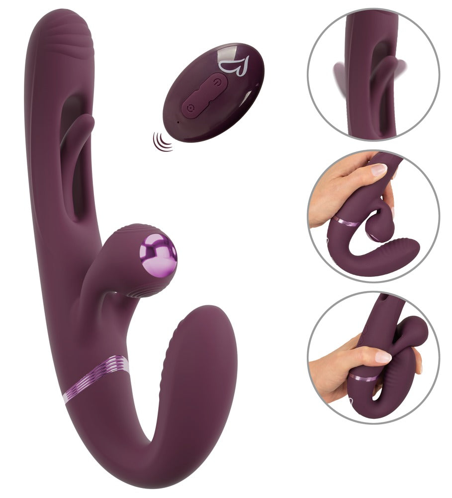 Strapless Strap-On Vibrator mit Fernbedienung und mehreren Funktionen