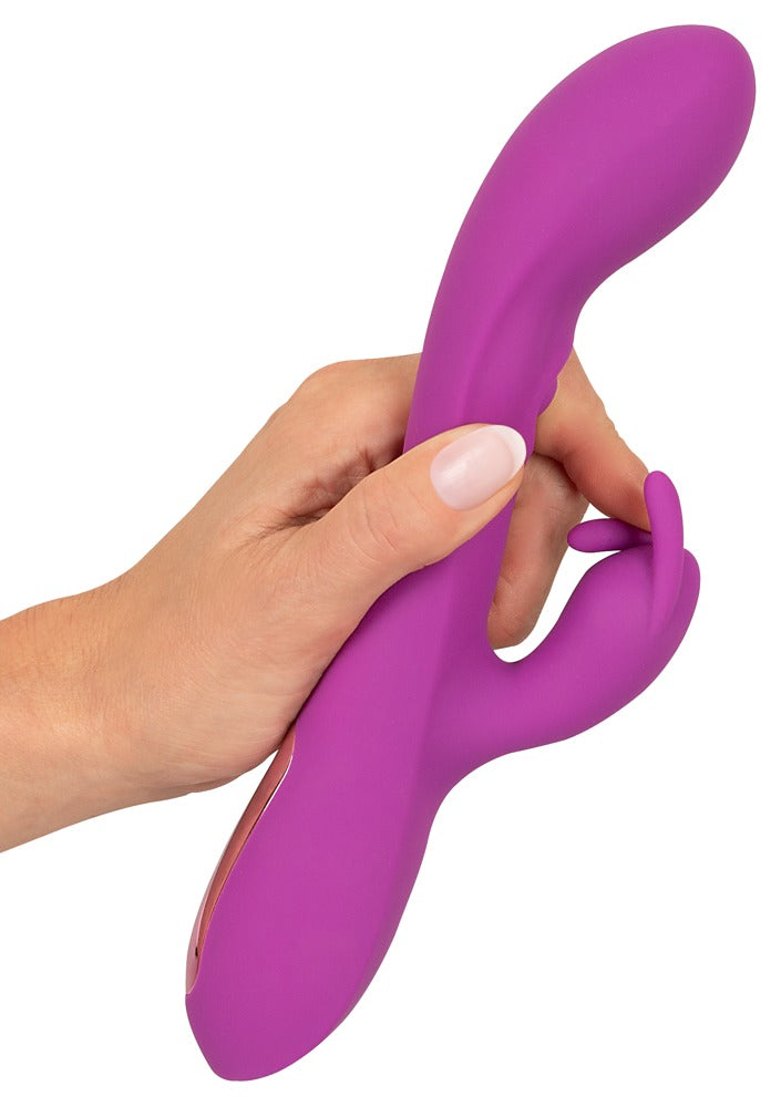 Javida Thumping Rabbit Vibrator in der Hand gehalten