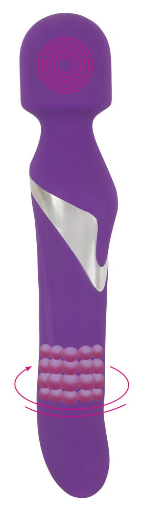 Javida Wand & Pearl Vibrator in Lila Gesamtansicht
