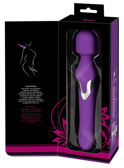 Rückseite der Verpackung des Javida Wand & Pearl Vibrators