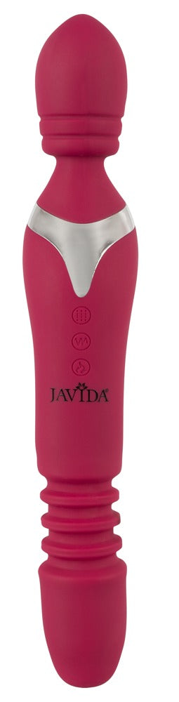 Javida Warming Thrusting Vibe Massagestab rot Detailansicht