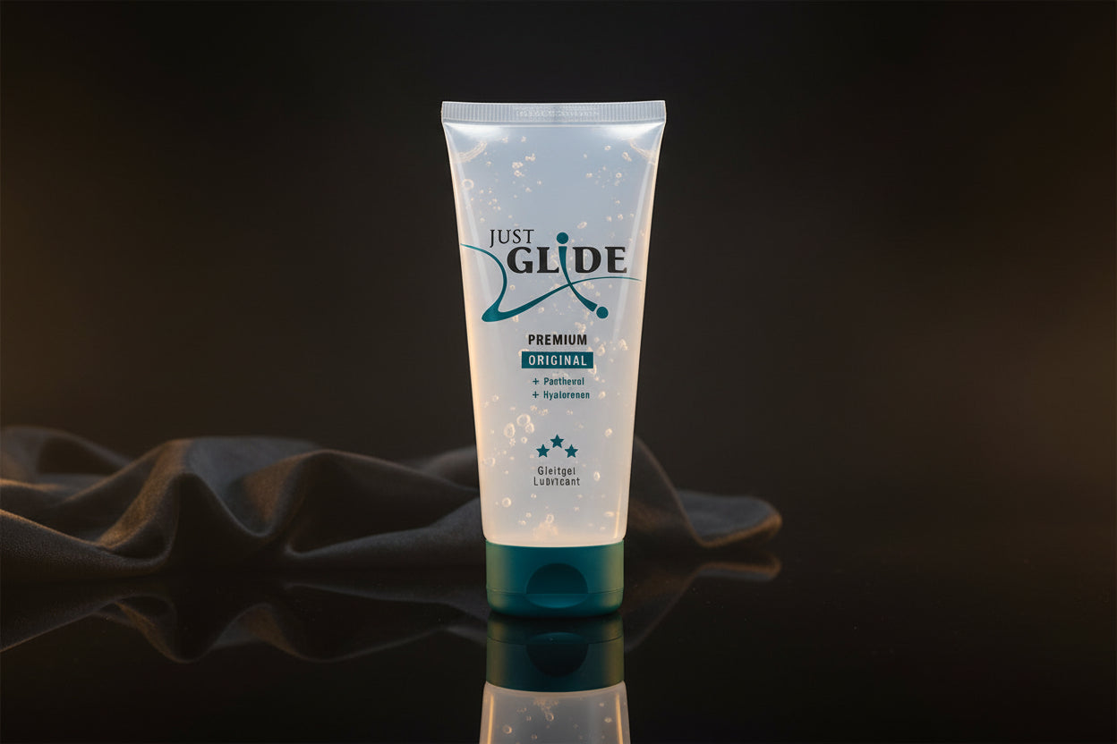 Just Glide Premium wasserbasiertes Gleitgel 200 ml mit Hyaluron und Panthenol