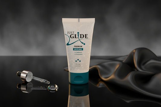 Just Glide Premium wasserbasiertes Gleitgel 50 ml mit Hyaluron und Panthenol