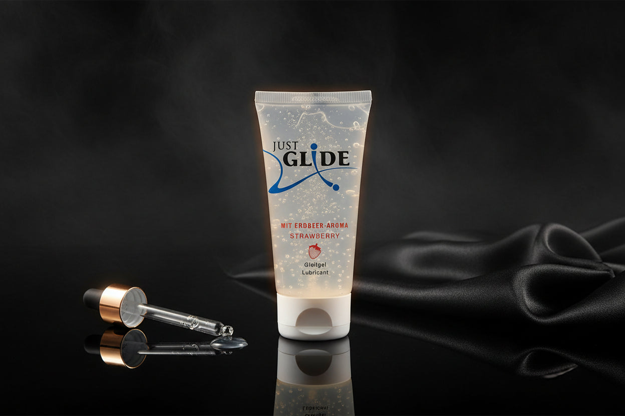 Just Glide Strawberry Gleitgel 50 ml wasserbasiert mit Erdbeeraroma