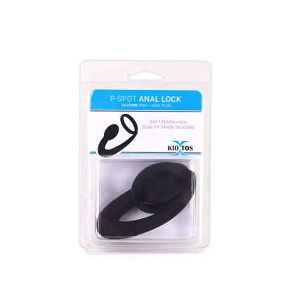 KIOTOS X Silicone Anal Lock in tiefem Schwarz in der Originalverpackung