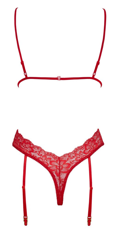 Rückansicht des kissable Straps-Bodys in Zweiteiler-Optik mit Hakenverschluss