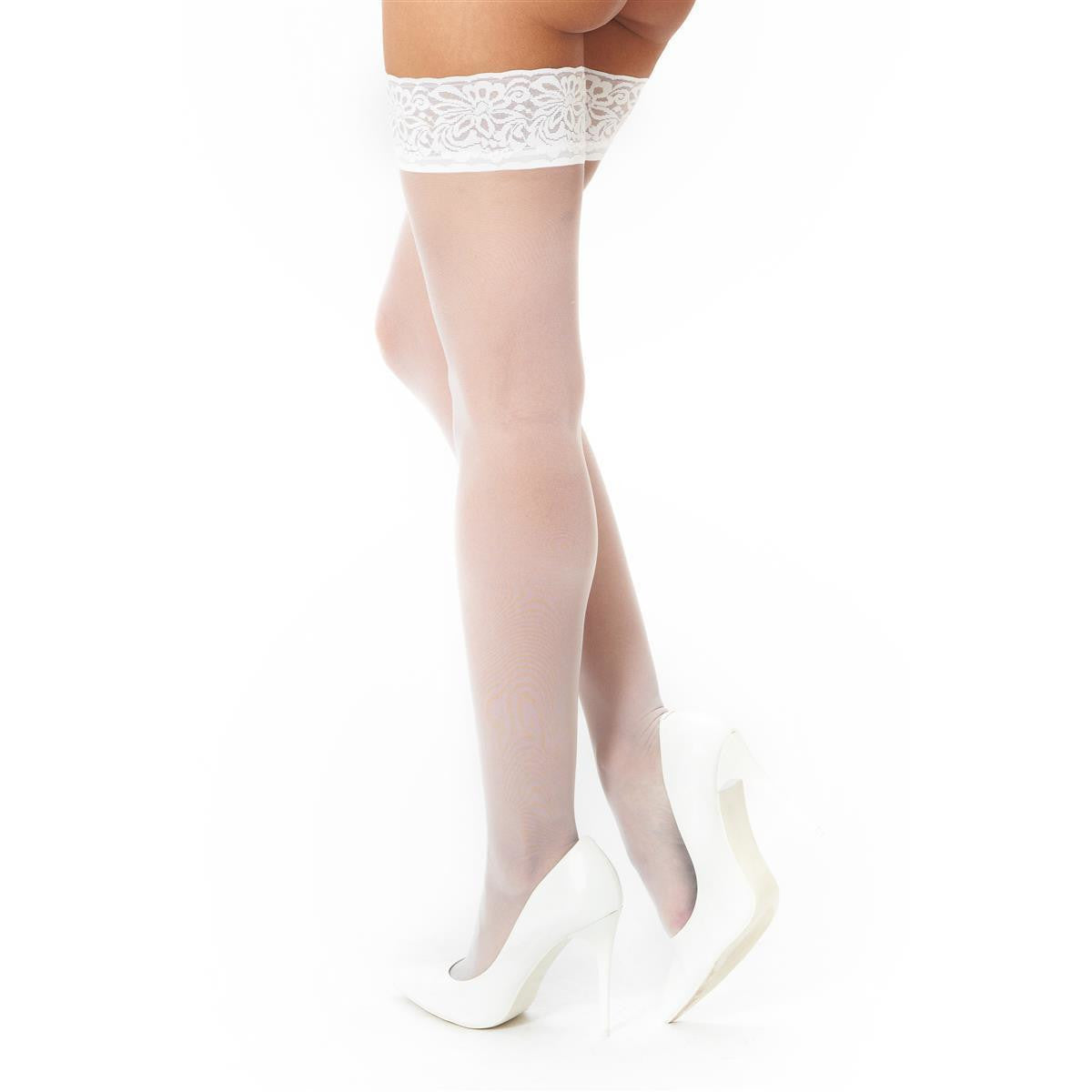 Kotek KO H012 hold ups white 15den - Produktansicht 2