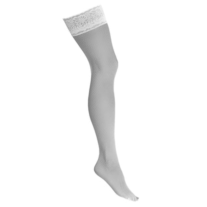 Kotek KO H019 fishnet hold ups white - Produktansicht 3