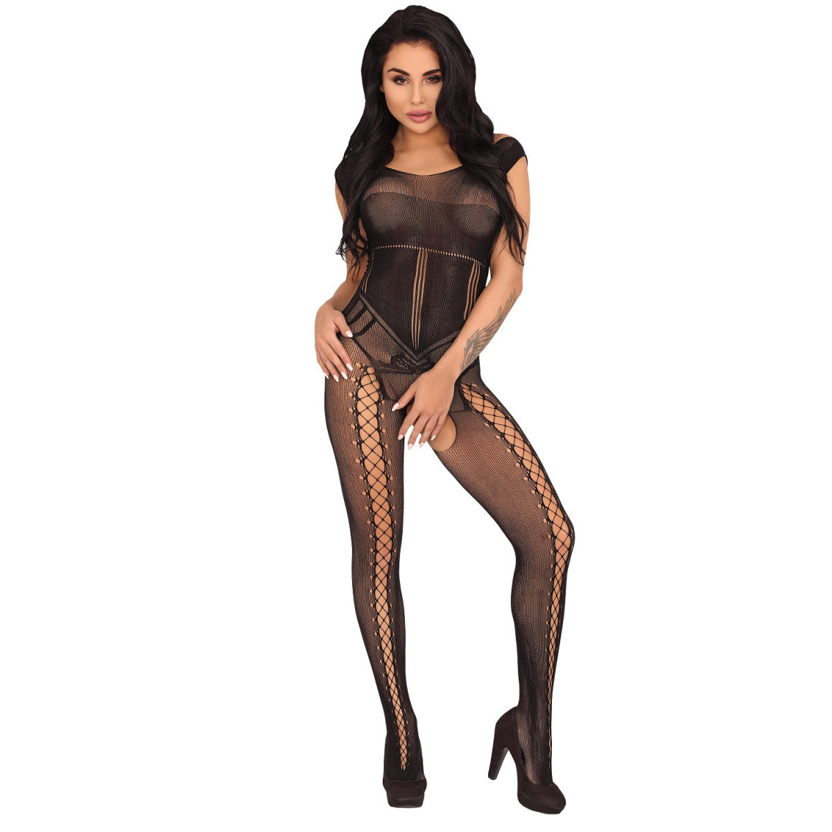 LivCo Corsetti Fashion LC Boudica bodystocking black - Produktansicht 1