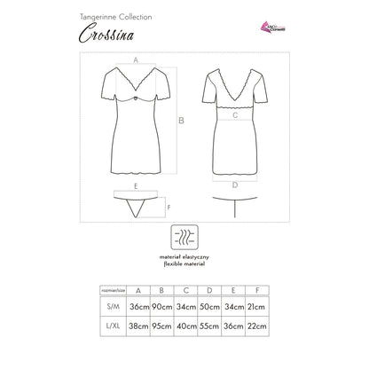LivCo Corsetti Fashion LC Crossina chemise red - Produktansicht 3