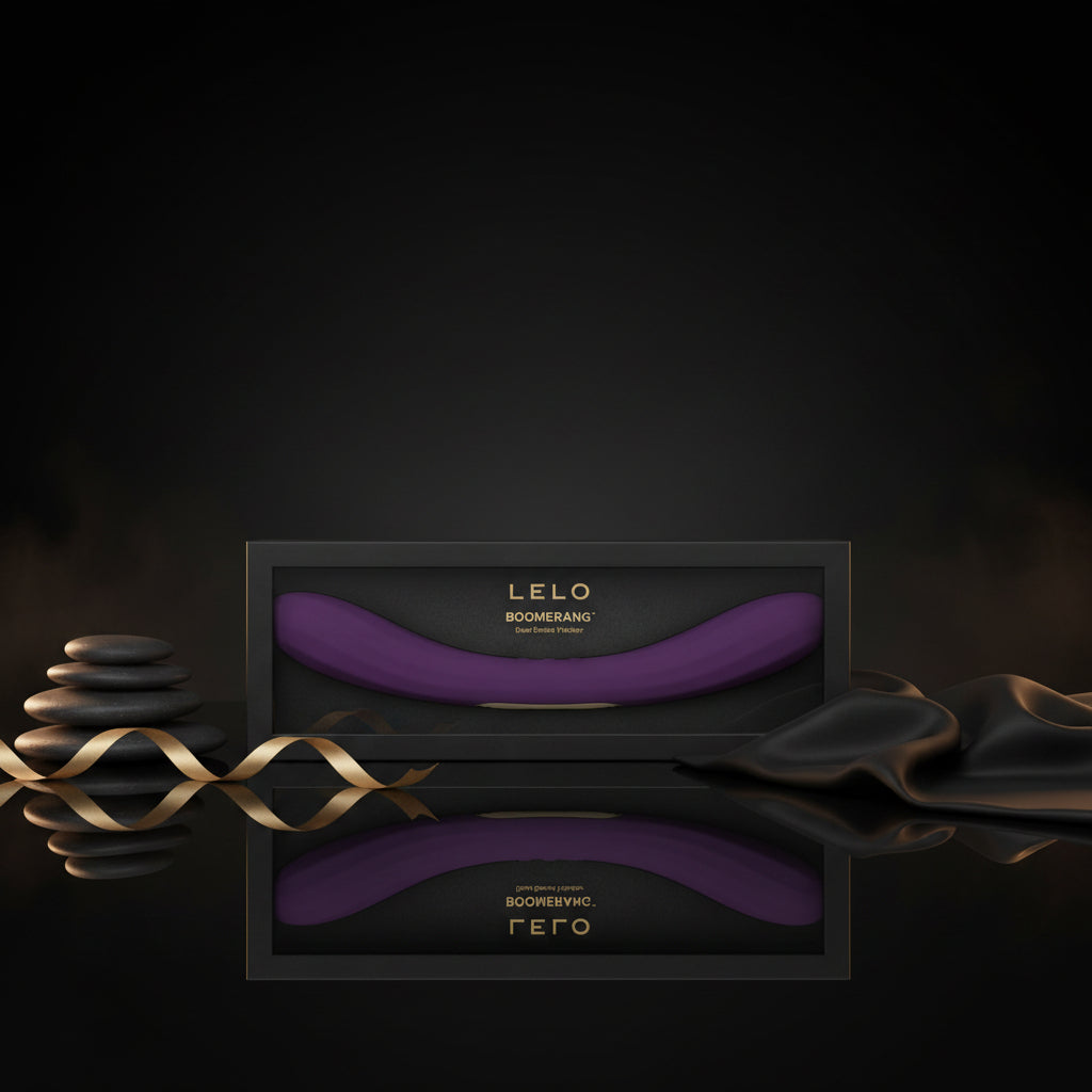 LELO Boomerang Doppelvibrator in Lila mit elegantem Premium-Design