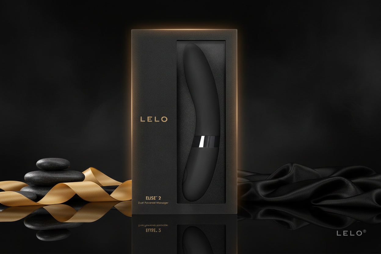 LELO Elise 2 Vibrator in Schwarz in hochwertiger Verpackung