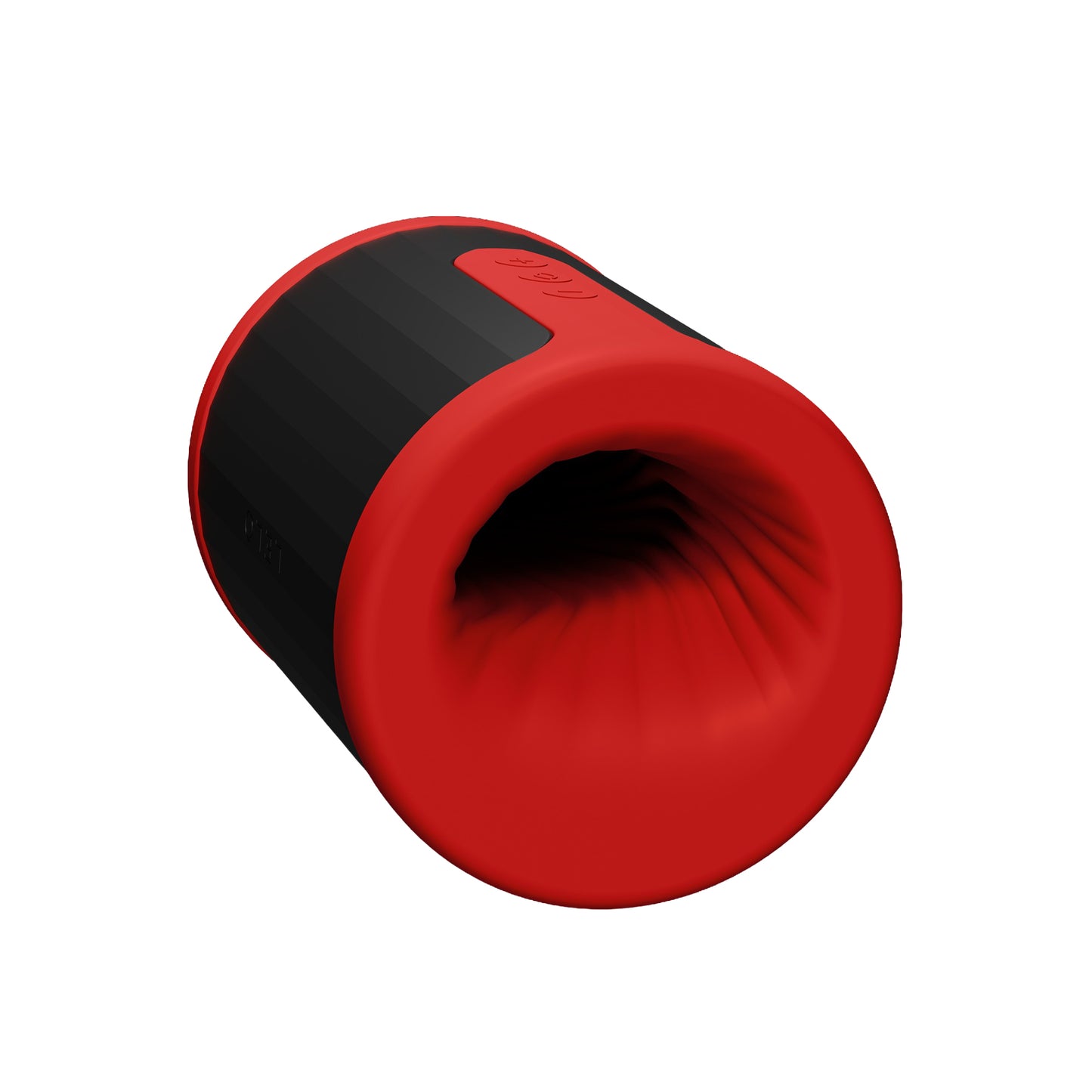 LELO F2S Ausdauertrainer in Rot mit Fokus auf die Öffnung und Materialstruktur