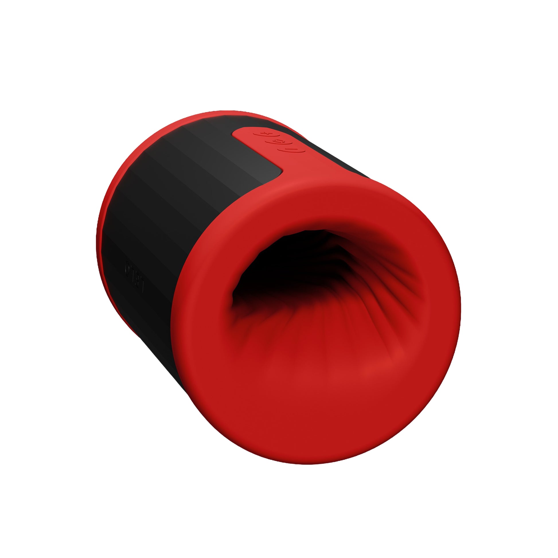LELO F2S Ausdauertrainer in Rot mit Fokus auf die Öffnung und Materialstruktur