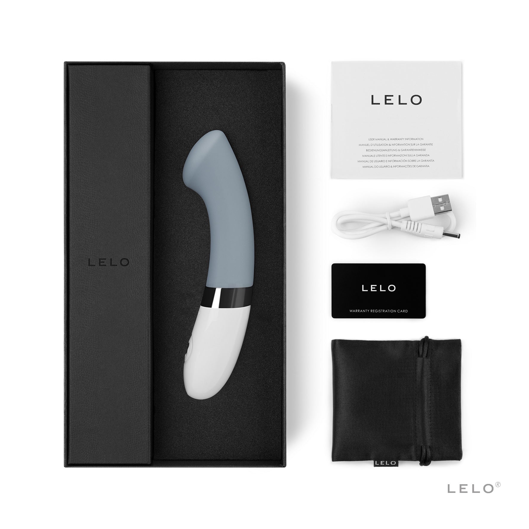 LELO Gigi 2 Set mit Verpackung und Zubehör