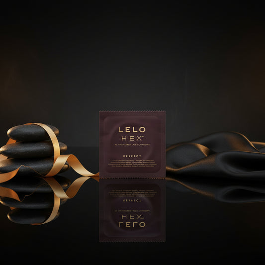 LELO HEX Respect XL Kondom Einzelpackung mit HEX Struktur