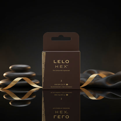 LELO HEX Respect XL Kondome 3er Pack in Premium Verpackung