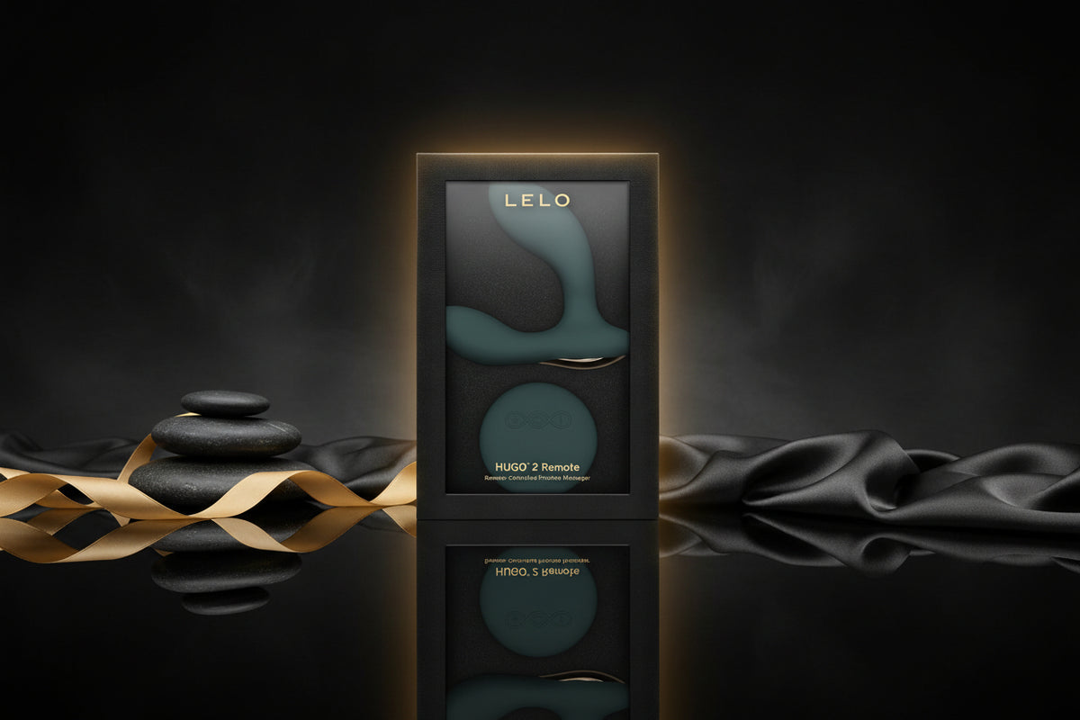 LELO HUGO 2 Remote Prostatamassagegerät mit Produktverpackung Frontansicht