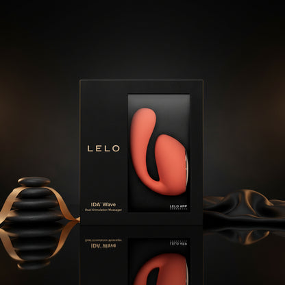 LELO IDA Wave Verpackung in luxuriösem schwarzem Design