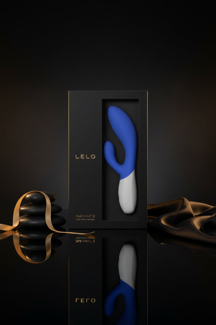 LELO INA Wave 2 Bunny Vibrator in Blau mit Premium Verpackung