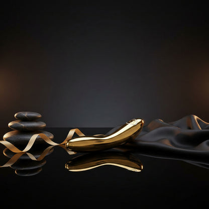LELO INEZ 24 Karat Gold Vibrator mit geschwungener Form und hochwertiger Goldoberfläche