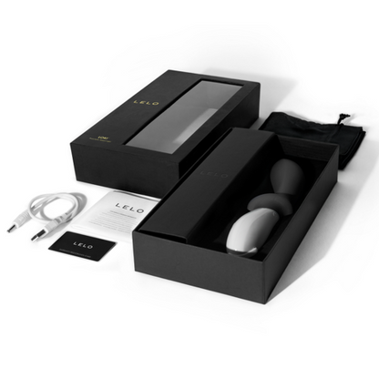 LELO LOKI Intimate Wellness Set mit Verpackung und USB-Zubehör