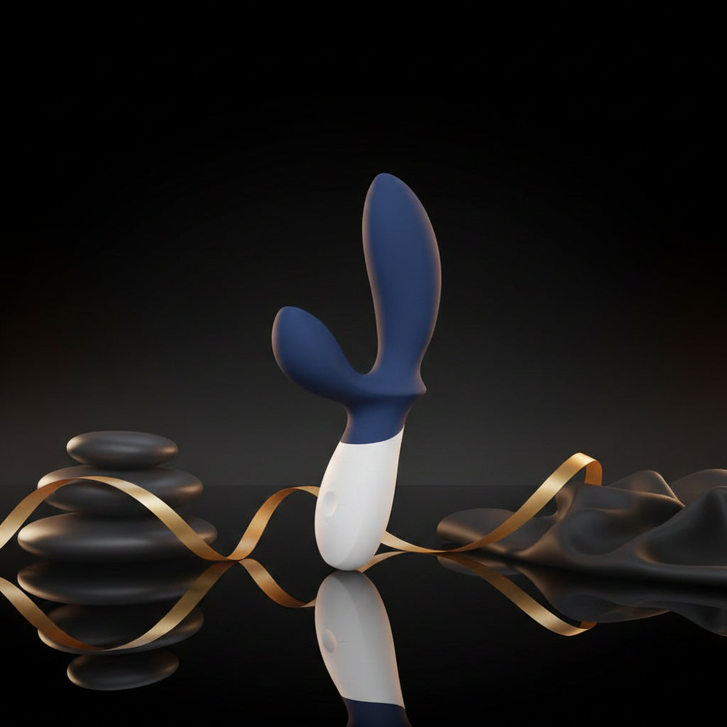 LELO LOKI Wave 2 Prostatastimulator in Blau Frontansicht